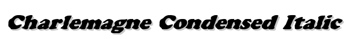 Charlemagne Condensed Italic