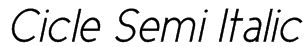 Cicle Semi Italic