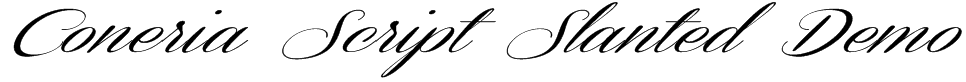 Coneria Script Slanted Demo