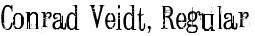 Conrad Veidt, Regular