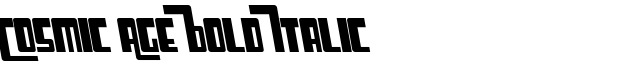 Cosmic Age Bold Italic