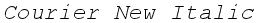 Courier New Italic