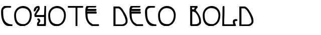 Coyote Deco Bold
