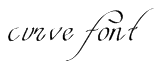 curve font