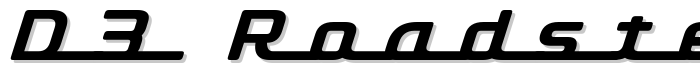 D3 Roadsterism Long Italic