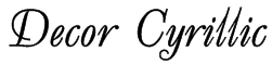 Decor Cyrillic