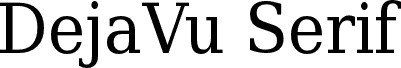 DejaVu Serif Condensed