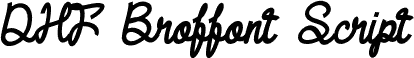 DHF Broffont Script