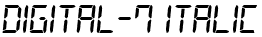 Digital-7 Italic