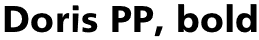 Doris PP, bold