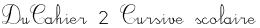 DuCahier 2 Cursive scolaire