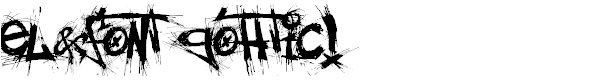 El&Font Gohtic! | dafont.com