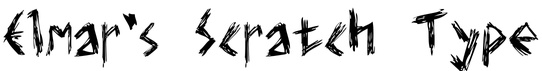 Elmar's Scratch Type