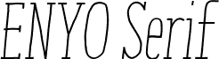 ENYO Serif Light Italic