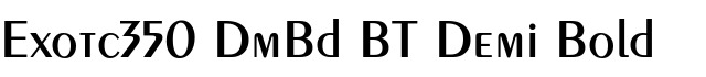 Exotc350 DmBd BT Demi Bold