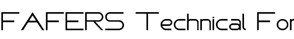 FAFERS Technical Font