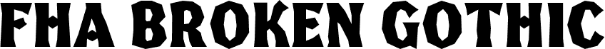 FHA Broken Gothic Kond NC