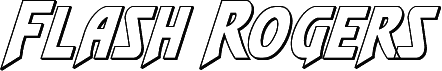 Flash Rogers Outline Italic