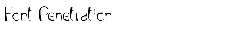 Font Penetration