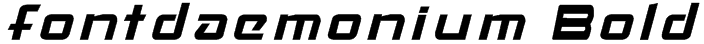 fontdaemonium Bold