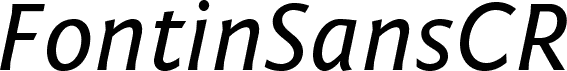 FontinSansCR-Italic
