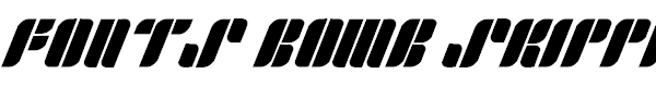Fonts Bomb Skipper