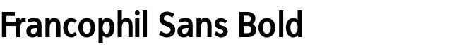 Francophil Sans Bold