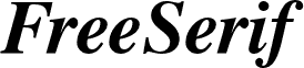 Free Serif Bold Italic