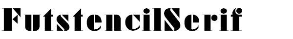 Futstencil Serif