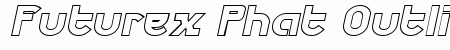 Futurex Phat Outline, Italic