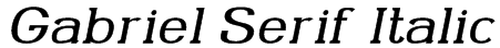 Gabriel Serif Italic