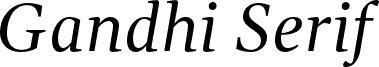 GandhiSerif-Italic