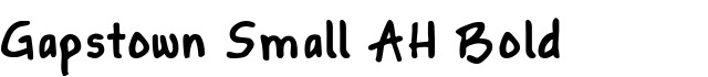 Gapstown Small AH Bold