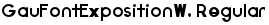 GauFontExpositionW
