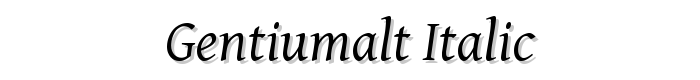 Gentium Alt Italic