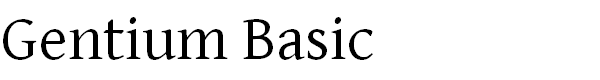 Gentium Basic