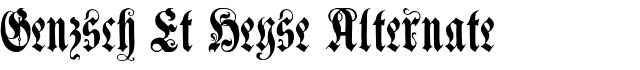Genzsch Et Heyse Alternate