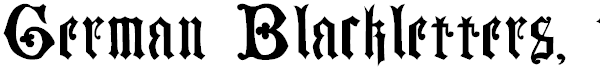 German Blackletters