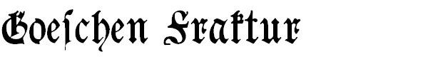 Goeschen Fraktur