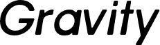 Gravity-Bold Italic