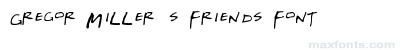 Gregor Miller's Friends Font