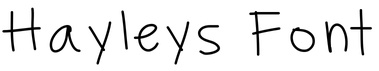 Hayleys Font