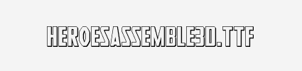 Heroes Assemble 3D