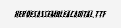 Heroes Assemble Academy Italic