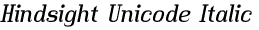 Hindsight Unicode Italic