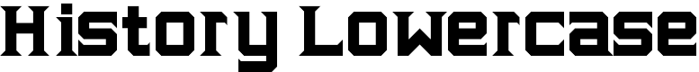 History Lowercase