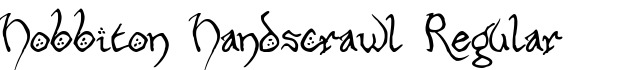 Hobbiton Handscrawl Regular