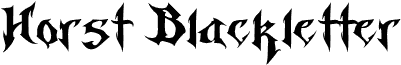 Horst Blackletter Demo