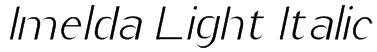 Imelda Light Italic