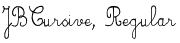 JBCursive, Regular